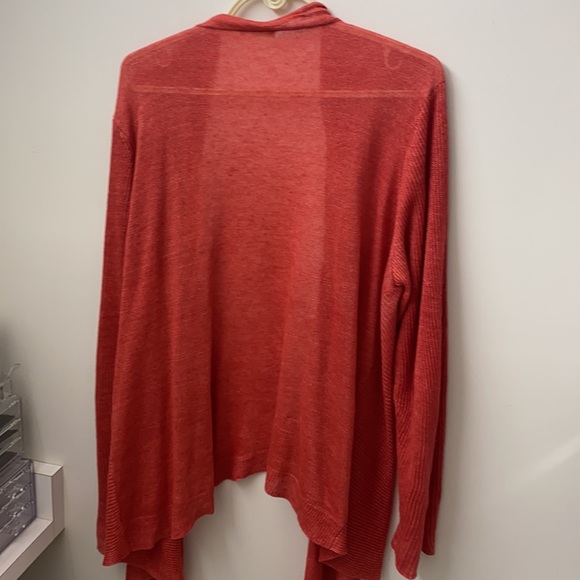 100% linen Eileen Fisher front open Cardigan - Picture 9 of 13